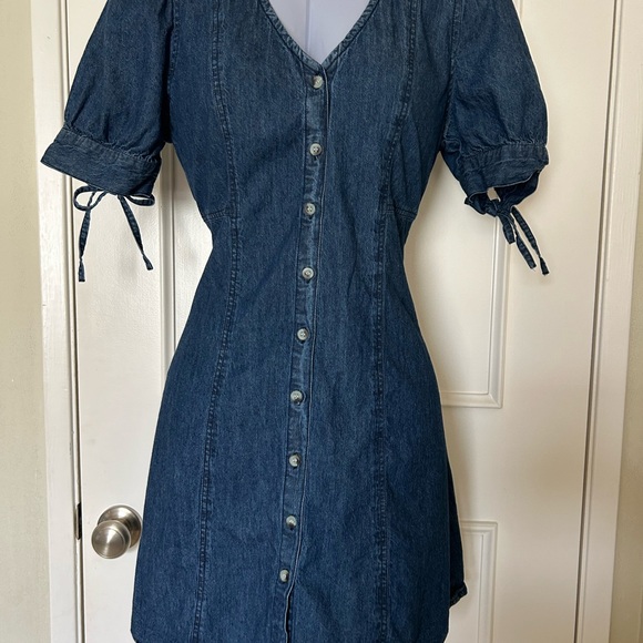 Sim & Sam Denim Button-Up Dress. Size XL. - Picture 2 of 8